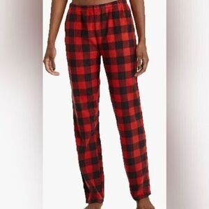 NWT Wondershop Women’s Buffalo Plaid Pajama Lounge Pants - Black Red - Size XL